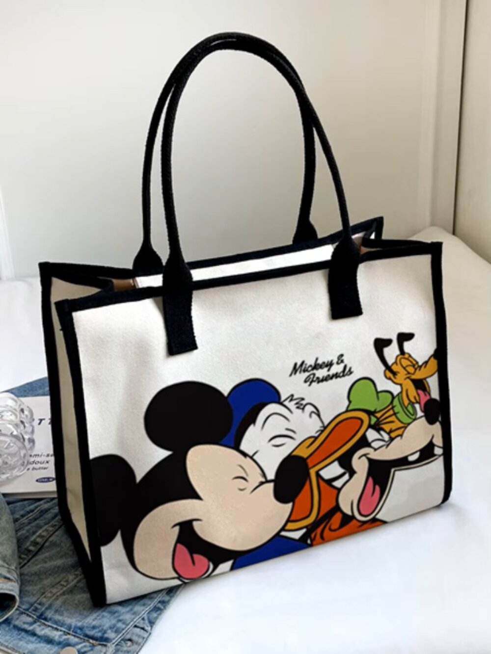 Disney Mickey & Friends Character Tote Bag | Large Everyday Carryall